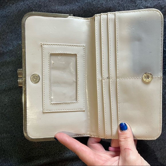 NICOLE LEE faux red leather wallet - Picture 2 of 3